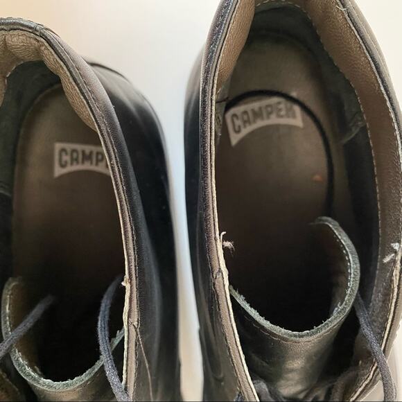 Camper Mens Bowie Black Leather Lace Up Boots size 44 size 11 - Picture 8 of 12